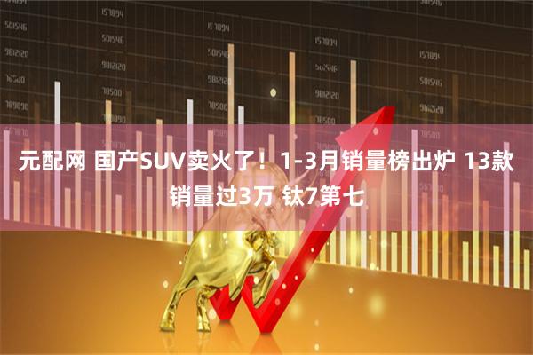 元配网 国产SUV卖火了！1-3月销量榜出炉 13款销量过3万 钛7第七
